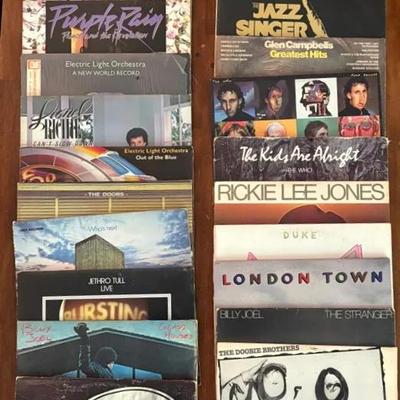 Lot of 24 - Vintage Vinyl Rock & Pop Record Collection #2
