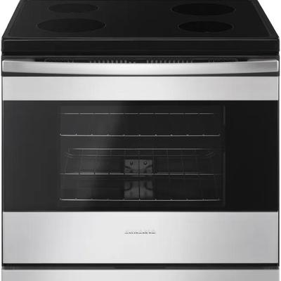 *NEW* Amana AER6303MFS5 30” Electric Range w/4.8 Cu. Ft. Capacity & Extra Large Window