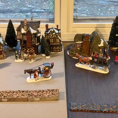Department 56 Dickens Christmas Village 9 Buildings And 33 Supporting Pieces