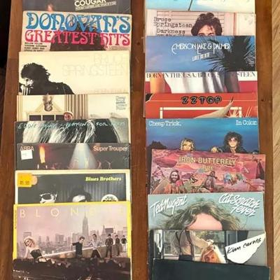 Lot of 25 - Vintage Vinyl Rock & Pop Record Collection #1 