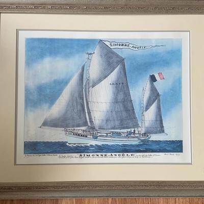 Framed “Simonne-Angèle” by Paul-Émile Pajot