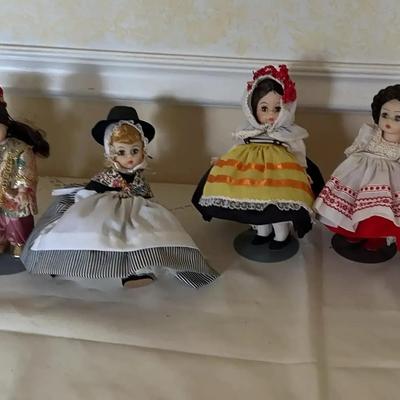 Lot of 8 Vintage International Madam Alexander Dolls