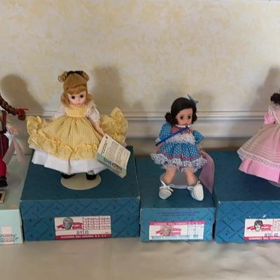 Lot of 6 Madam Alexander Dolls