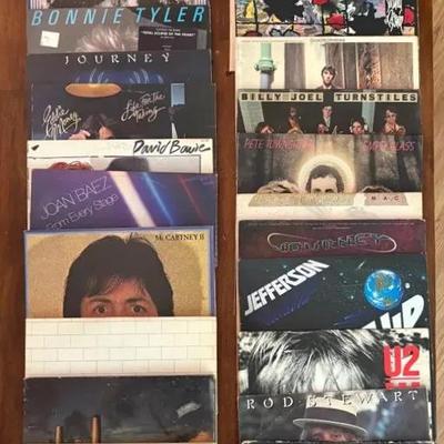 Lot of 24 - Vintage Vinyl Rock & Pop Record Collection #3