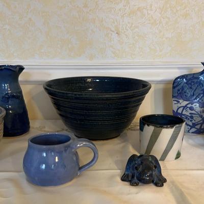 Lot of 8 Handmade Ceramic Decorative Pieces