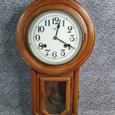 Antique Wind-up Wall Clock 