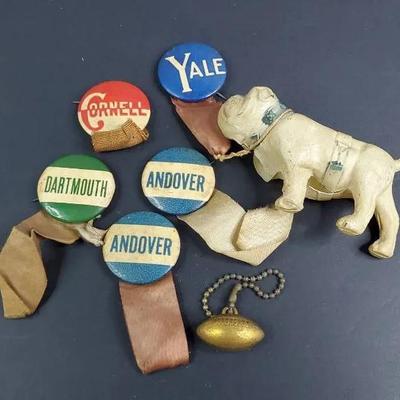 Vintage Collector's Collegiate Pins: Yale, Andover and Others
