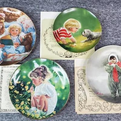 Little Girl Themed Collector's Plates with COAs