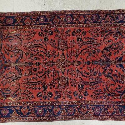 Vintage Sarouk Persian Rug 4' 8" x 3'