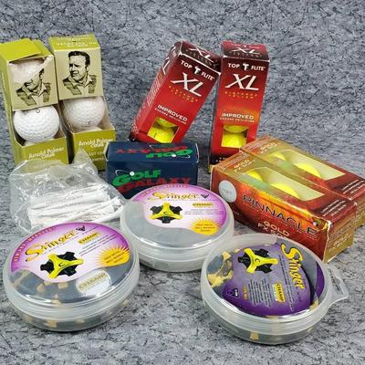 Golf Balls, Tees, Spikes