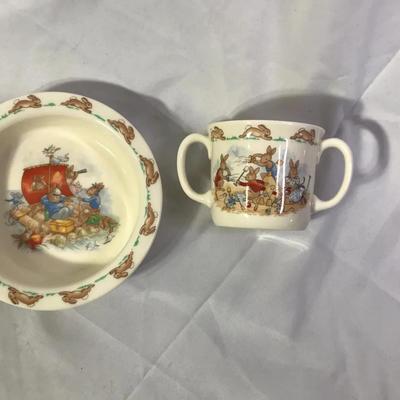 Royal Doulton BunnyKins Cup & Bowl