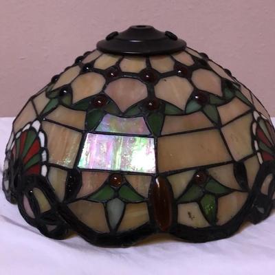 Antique Stain Glass Ceiling Fan 