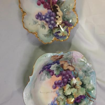 French Hand Painted Fruit Bowls