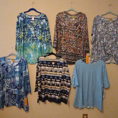 6 Women's Blouses-Lot #4