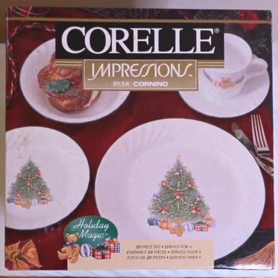 New Unopened Corning "Corelle" Holiday Magic Collection Set