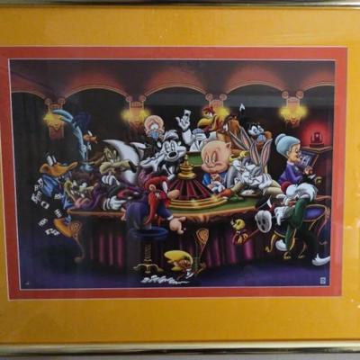 Warner Brother's Oversized Print "It's A Gamble"