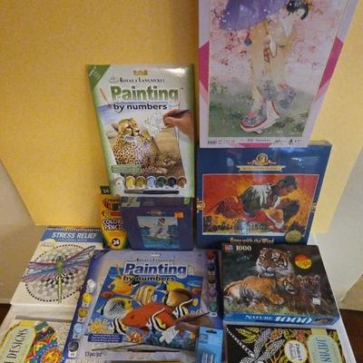 Stress Relief Coloring & Jigsaw Puzzles Galore
