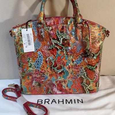 NWT Brahmin Large Duxbury Reservoir Melbourne Leather Bag MSRP $345