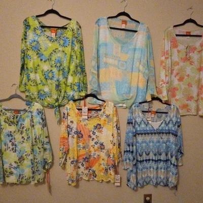 Women's Blouses with Flowers 