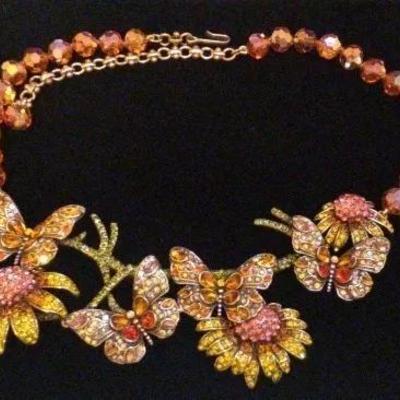Hedi Daus "Butterflies Are Back" Necklace 
