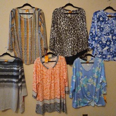 6 Women's Blouses-Lot # 7