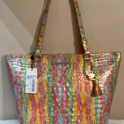 NWT Brahmin Medium Asher Tote in Saltwater Taffy Melbourne