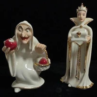 Lenox Vintage Snow White.  Evil Queen And Witch Salt And Pepper Shaker