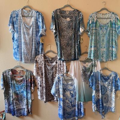 Lot Of 8 ONE WORLD **Womens Tops Size 3X** PAIR WITH DENI