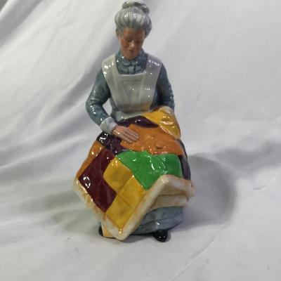 Royal Doulton Ladies Lady With Quilt