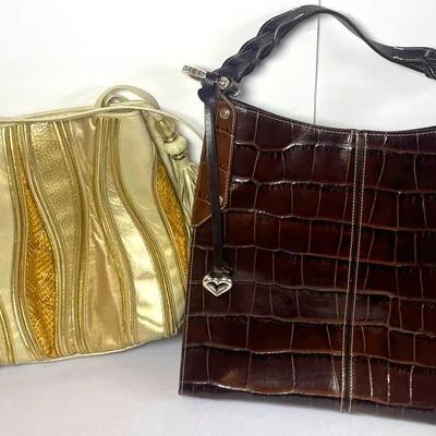 Brighton Sachtel & Sharif Gold Bag 