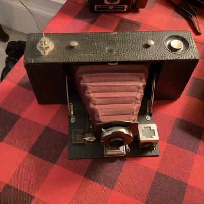 Vintage camera kodak no 3a folding brownie camera