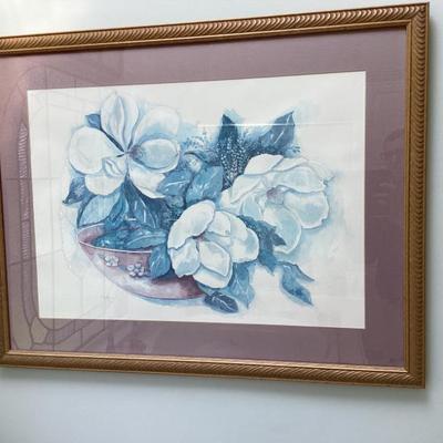 Wall art magnolia by jo huggins