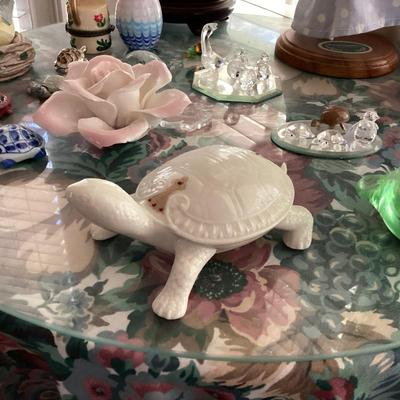 Lenox china jewels collection turtle figurine