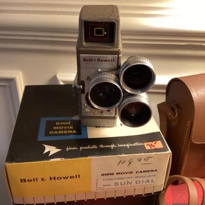Vintage camera bell and howell 252 8mm moview camera