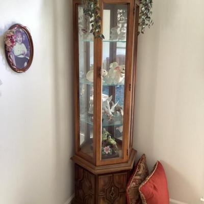 Vintage curio cabinet