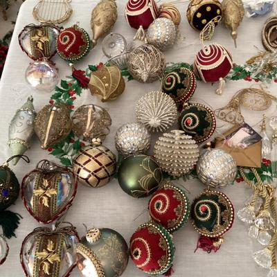 Variety christmas ornaments