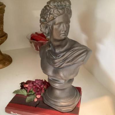 Bust of apolo classical figure