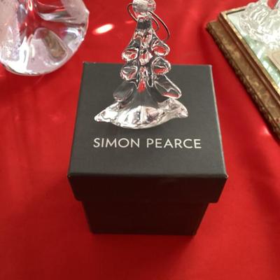 Simon Pearce Glass Christmas Tree Ornament