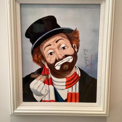 Wall art red skelton freddie the freeloader signed