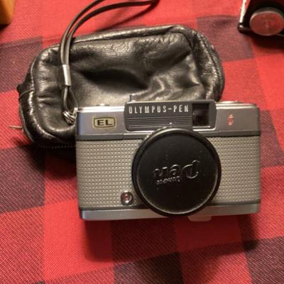 Vintage camera olympus pen half frame camera