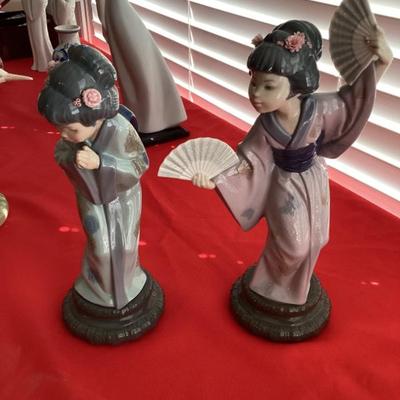 Lladro japanese geisha girls