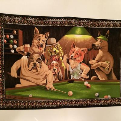 Wall art dogs playing poker by cassius marcellus coolidge