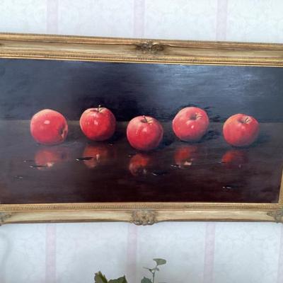 Wall art still life with apples by paul cezanne