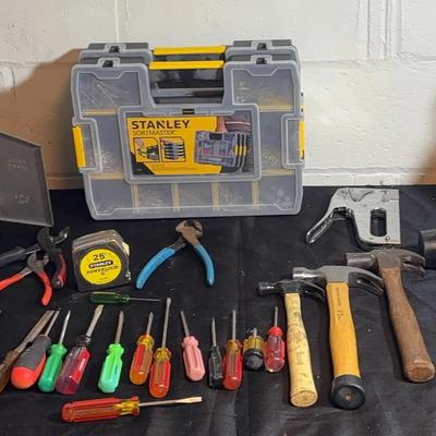 Hand Tool and Hardware Lot with Organizer