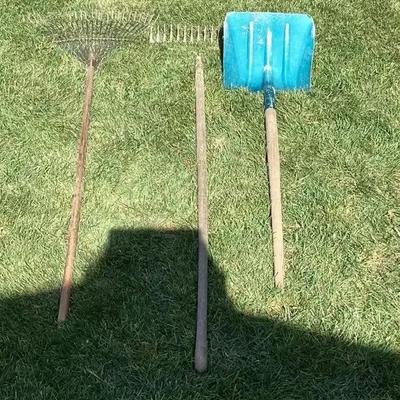 Lot of Yard and Snow Tools