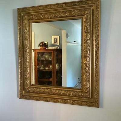 Ornate Gold Framed Wall Mirror
