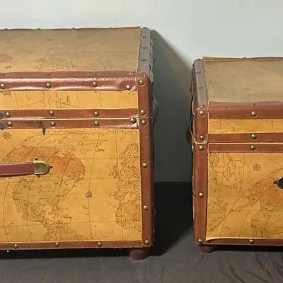 Vintage Map Chest