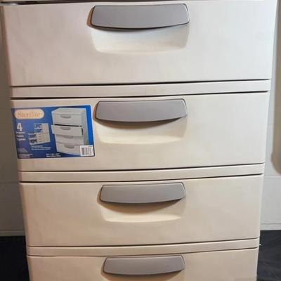 Sterilite 4-Drawer Plastic Storage Cabinet