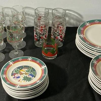 Christmas dishware