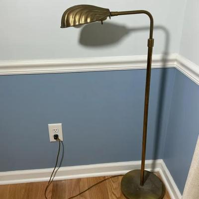 Vintage Brass Adjustable Floor Lamp